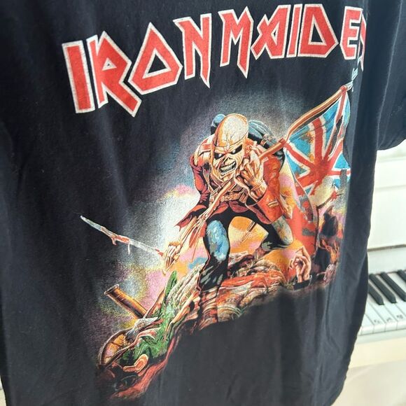 Iron Maiden The Trooper T Shirt Mens Rock Music Classic Band Tee New Black Large - Picture 7 of 12
